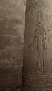 Hathor, Sky-Goddess of women, fertility and love. Temple of Kom Ombo, Aswan, Egypt. e2bcf065defbb1d68991998ab7fdd4b8
