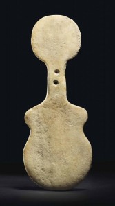 Anatolian Marble Idol, Kusura Type.  Early Bronze Age II, circa 2700-2400 BCE. Christie’s Antiquities Sale 8776, lot 29.