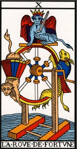 The Wheel of Fortune (X) - Tarot de Marseille