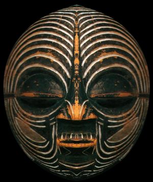Kifwebe- Mask like these, from the Luba culture, have specific e