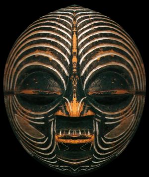 Kifwebe- Mask like these, from the Luba culture, have specific e