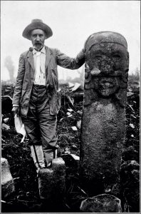 Stone idol at Xico Viejo, Mexico. Page 108 “Certain antiquities of eastern Mexico” 1907