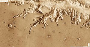 Mars Valles Marineris Tributaries